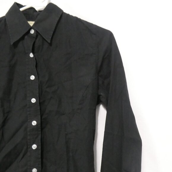 TOMMY JEANS | small | Black Cotton Casual / Dress Shirt | Made In Canada 🟥🍁🟥 - Picture 5 of 14